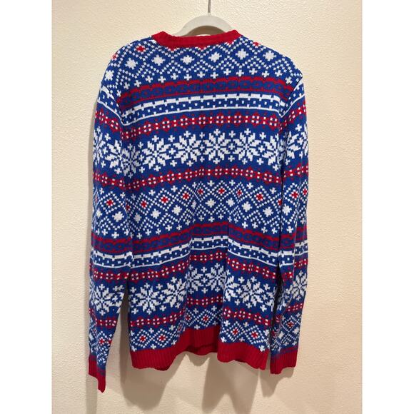 33 Degrees Men's Gnome Fair Isle Ugly Christmas Pullover Crewneck Sweater XXL - Picture 3 of 3